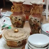 ۲عدد گلدان و گز خوری زیر خاکی