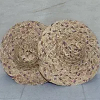 دوعدد کلاه حصیری تابستانی نو نو مناسب باغ داران