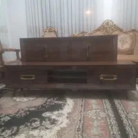 ست آینه کنسول با میز تلوزیون در حد نو