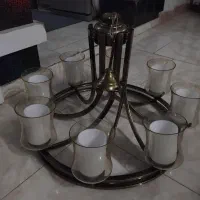 لوستر ۸ شاخه اسپرت با ۱۰ سال ضمانت آبکاری فلز