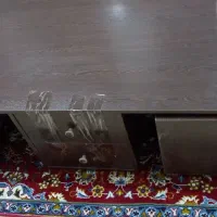 میز جلو مبلی دارای ۲عسلی سالم بدون خط وخش