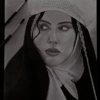 سفارش نقاشی چهره سیاهقلم،مینیمال، نقاشی روی بوم