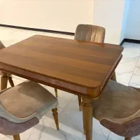 میز ناهار خوری چهار نفره تمام چوب راش