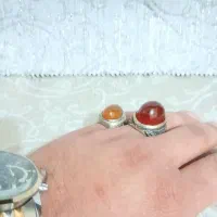 انگشترهای عتیقه و دستساز قلمکاری شده