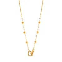 گردنبند طلا با طرح فلامینگو حلقه‌ای 18 عیار زنانه