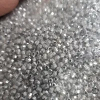 مروارید تراش سایز ۳میل نقره ای