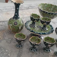 ظروف مینا کاری رو سفال