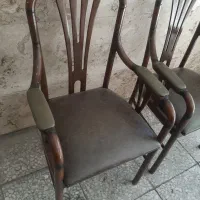 صندلی بامبو تایلندی انتیک قدیمی ۲ عدد