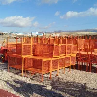 سبدزباله توری سطل فنس مخزن زباله سرسره پارکی کد۲۲