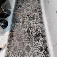 فرش راهرو/کناره/ آشپزخانه/طوسی ۱ در۳ متر درحدنو