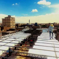 جوشکاری اسکلت/تیرچه آکاستیف/سقف کامپوزیت