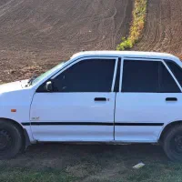 پراید سفید ۸۶ تک دوررنگ سالم