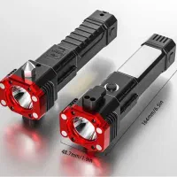 چراغ قوه/ اضطراری ۸ کاره Torch/ضدآب/ پاوربانک/ چکش