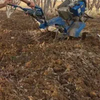 شخم خاک باغ و باغچه با تیلر تا عمق ۳۰ سانت