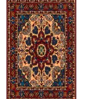 فرش مخمل نادی طرح سنتی کد O100
