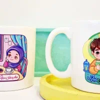 لیوان سرامیکی طرح دختروپسر