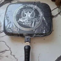 ماهیتابه دوطرفه جنس چدن درجه یک