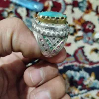 انگشتر فیروزه ،شجر،شرف شمس اتیغه عیار بالا اصل