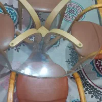 میزناهارخوری 4نفره چوب روس  سالم