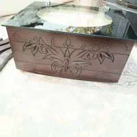 کنسول چوبی قاشق چنگال
