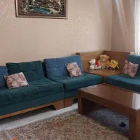 مبل راحتی طرح ال ۸نفره با میز وسط