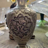 گلدان عتیقه 50 ساله منبت کار شده
