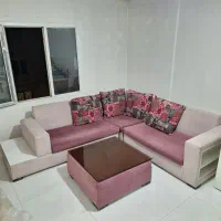 مبل ال راحتی با کوسن های بزرگ