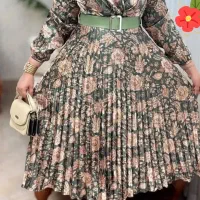پیراهن دراپه پلیسه