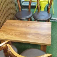 میز وصندلی چوبی،سوله قهوه،دستگاه شنی