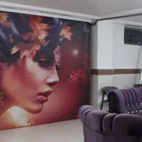 پوستر پرده سالنی شب و روز با قاب زبرا