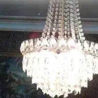دوعدد لوستر  کریستال