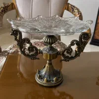 شیرینی خوری پایه دار رنگ برنز