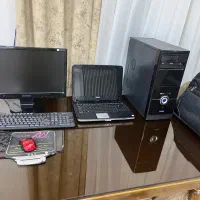 کیس و کامپیوتر و باند دوقلو و موس ولپتاب