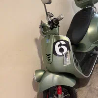 موتور سیکلت وسپا سرجیونی سبز رنگ تیپ GTS249