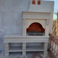 کباب پز سنگی'باربیکیو نرده سنگی' صراحی