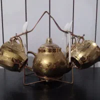 قوری و فنجان طلایی