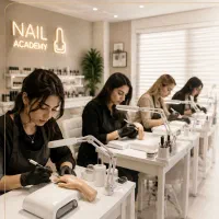 آموزش کاشت ناخن و اپدیت ناخن اموزشگاه پوست و ناخن