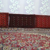 فرش ۱۲متری مشهدلاکی وتعدادی پشتی