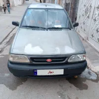 پراید خاکستری بدون رنگ شاسی سالم