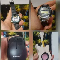 موس کامپیوتر اسپیکر طرح گیتار ساعت فندک دار