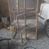 قفس پرنده سه طبقه چوب گردو