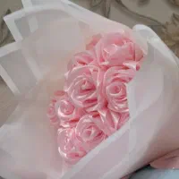 دسته گل روبانی