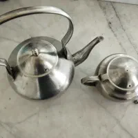 کتری قوری استیل آنتیک قدیمی مناسب دکوری