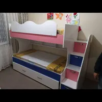 تولیدی تخت نوجوان دوطبقه|تخت و سرویس خواب|اهواز, دغاغله|دیوار