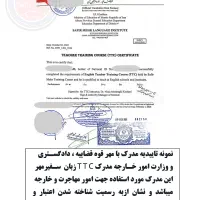 دوره تربیت معلم زبان جذب و استخدام