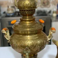 سماور ذغالی با سرویس کامل