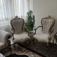 مبل  ۷ نفره و میز غذا خوری  ۶ نفره استیل سلطنتی
