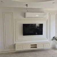 اجرای تخصصی گچبری قاب بندی دیوارابزارزنی(تی وی وال
