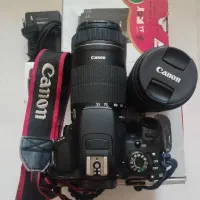 کنون 700d همراه با دو لنز هود و فیلتر