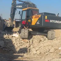 تخریب خاکبرداری گودبرداری با بیل مکانیکی